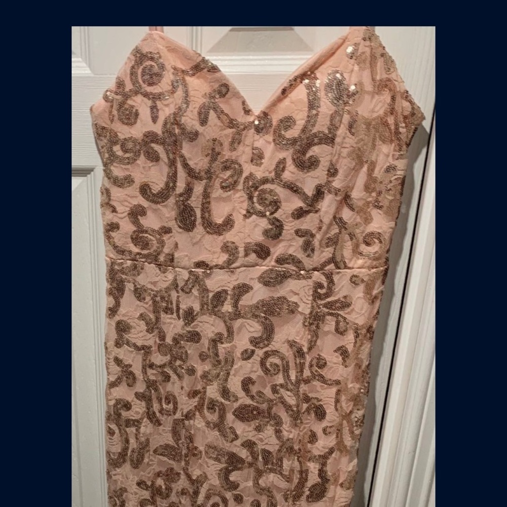 Rose Gold sequin dress